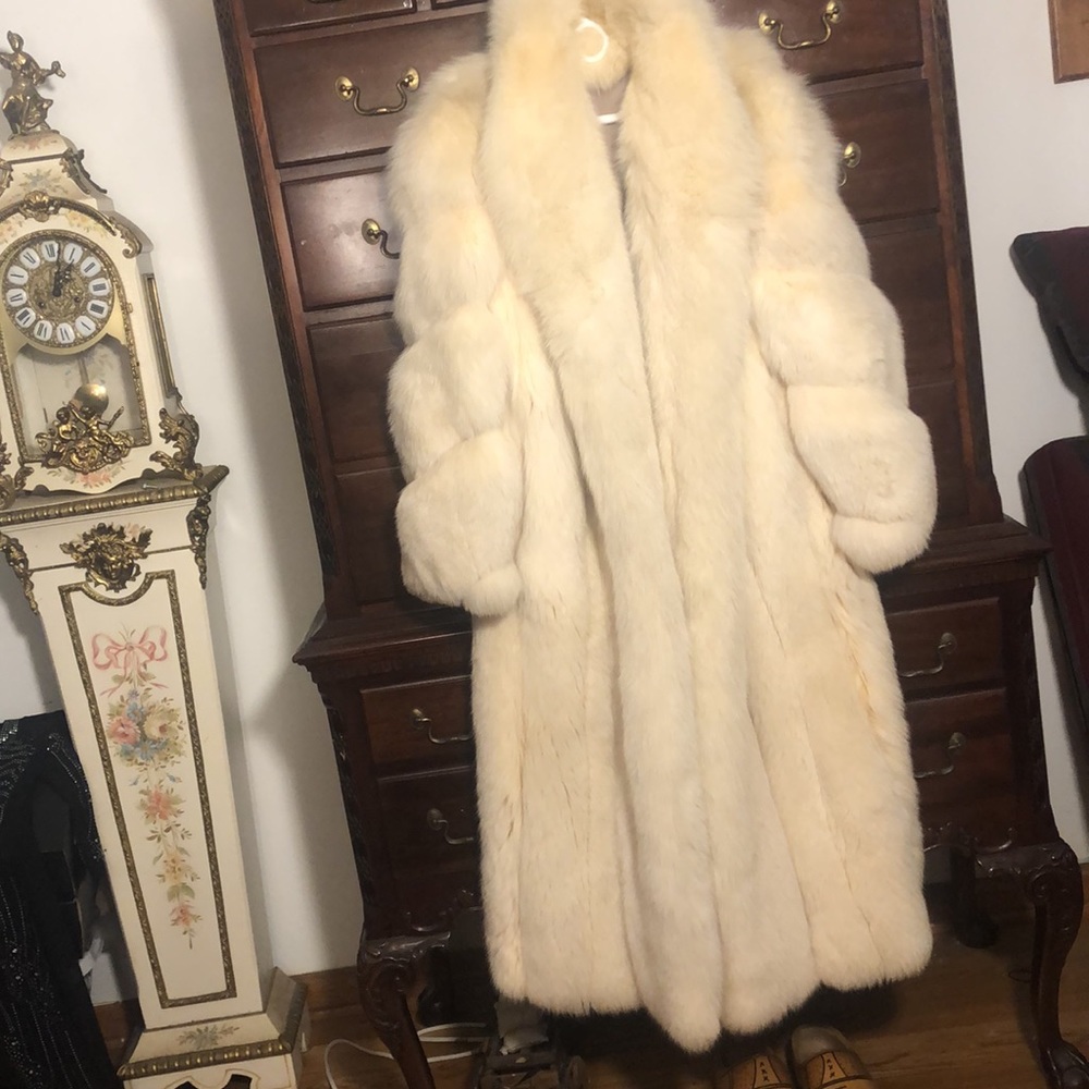 White Arctic Fox Coat